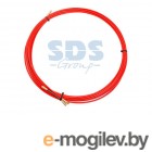 Протяжка кабельная (мини УЗК в бухте), стеклопруток, d=3,5 мм 50 м красная (REXANT)