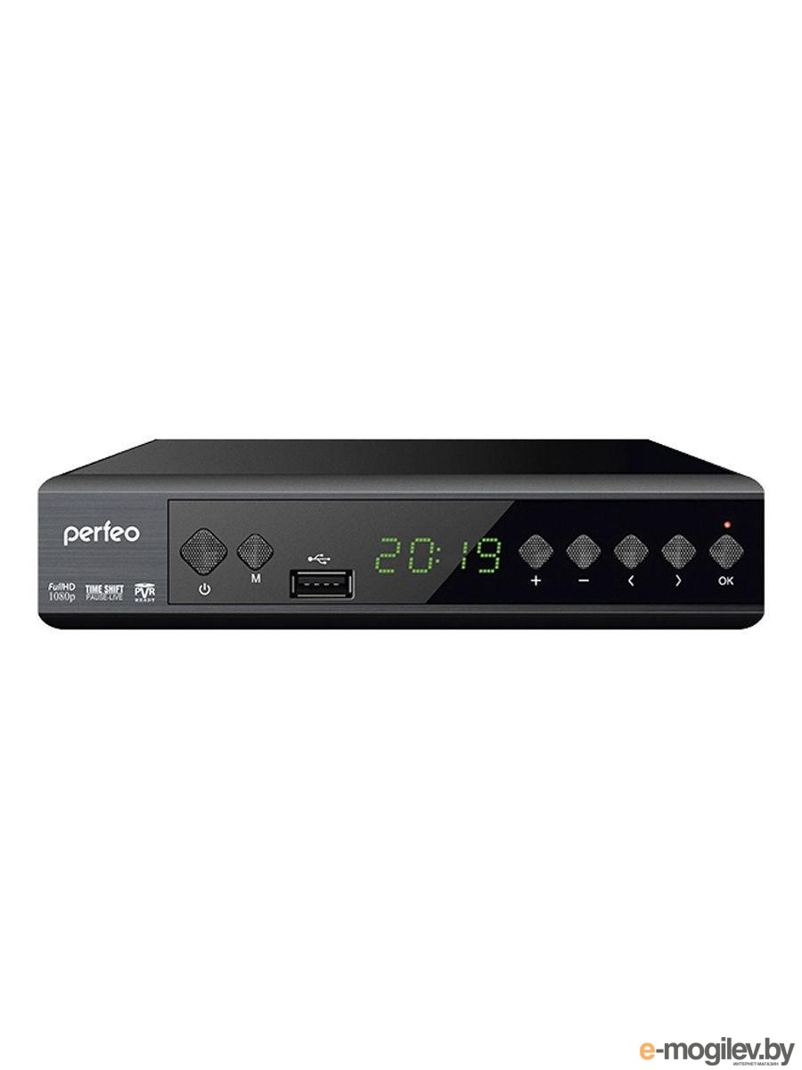 Приставка Perfeo DVB-T2/C приставка STYLE для цифр.TV, Wi-Fi, IPTV, HDMI, 2 USB, DolbyDigital, пульт ДУ