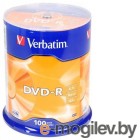  DVD-R Verbatim 4.7Gb 16x Cake Box (100) (43549)