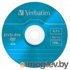  DVD-RW Verbatim 4.7Gb 4x Slim case (5) Color (43563)