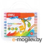 Масляная пастель Deli EC20114 Color Emotion шестигранные 18цв. пл.кор.