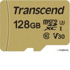 Карта памяти Transcend microSDXC 500S 128GB + адаптер