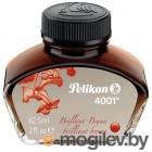 Флакон с чернилами Pelikan INK 4001 76 (PL329185) Brilliant Brown чернила 62.5мл для ручек перьевых