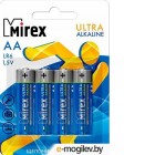 Набор батареек (AAx4шт.) - Mirex [LR6-E4]; Alkaline; блистер
