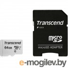 Карта памяти Transcend TS 64 GUSD300S-A + adapter