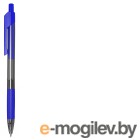 Ручка шариковая Deli EQ01930 Arrow авт. 0.7мм резин. манжета прозрачный/синий синие чернила