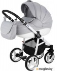 Детская универсальная коляска Adamex Avanti Deluxe 2 в 1 (X7, серый/серая кожа)