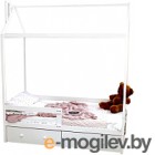 Односпальная кровать Можга Домик Р424 (белый)