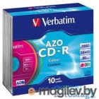 Диск CD-R 700Mb Verbatim 52x  Slim, 10шт 43415