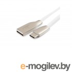Кабель USB 2.0 Cablexpert CC-G-USBC01W-3M, AM/Type-C, серия Gold, длина 3м, белый, блистер
