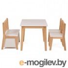 Комплект мебели с детским столом Polini Kids Dream 195 M (белый/натуральный)
