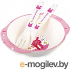 Набор детской посуды Happy Care HC105 (розовый)