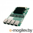 NIP-51041 (A7871090)   Caswell Сетевой адаптер PCIe Gen2.0 x4, 4x 1GbE RJ-45 Ethernet Ports, Intel i350-AM4 LAN Controller