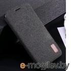 Чехол-книга Mofi Fabric Flip для Xiaomi Redmi 7, черный [PO3152]