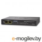 . GSD-1002M   IPv4/IPv6 Managed 8-Port 10/100/1000Mbps + 2-Port 100/1000X SFP Gigabit Desktop Ethernet Switch (POE PD, External PWR)