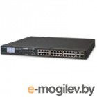 FGSW-2622VHP    LCD PoE  24-Port 10/100TX 802.3at PoE + 2-Port Gigabit TP/SFP Combo Ethernet Switch with LCD PoE Monitor (300W)