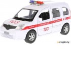 Автомобиль игрушечный Технопарк Renault Kangoo. Скорая / KANGOO-AMB