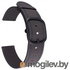 Универсальный кожаный ремешок Lyambda Minkar для часов 22 mm DSP-03-22 Black