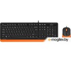 Клавиатура+мышь A4Tech Fstyler F1010 (черный/оранжевый)