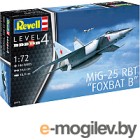Сборная модель Revell Истребитель-перехватчик MiG-25 RBT Foxbat B 1:72 / 03878