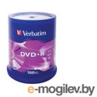Verbatim DVD+R 4.7Gb 16x 100 шт Cake Box 43551