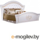 Двуспальная кровать Мебель-КМК Графиня 0379.10 (белый/патина золото)