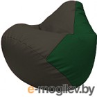 Бескаркасное кресло Flagman Груша Макси Г2.3-1601 (черный/зеленый)