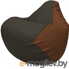Бескаркасное кресло Flagman Груша Макси Г2.3-1607 (черный/коричневый)