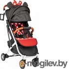 Детская прогулочная коляска Sundays Baby S600 Plus (белая база/черный с красными горошинами)