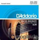 Струны для акустической гитары DAddario EJ11