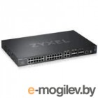  ZYXELXGS4600-52F AC L3 Managed Switch, 48 port Gig SFP, 4 dual pers.  and 4x 10G SFP+, stackable, dual PSU AC