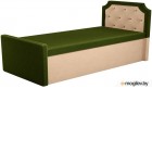 Двуспальная кровать Mebelico Севилья 30 / 59587 (микровельвет, зеленый/бежевый)