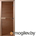 Стеклянная дверь для бани/сауны Doorwood Теплый день 180x70 (коробка листва)