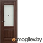 Дверь межкомнатная ProfilDoors 2X 60x200 (орех сиена/стекло матовое/коричневый фьюзинг)