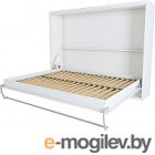 Шкаф-кровать Макс Стайл Wave 18мм 160x200 (белый базовый W908 ST2)