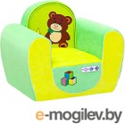 Кресло детское Paremo Медвежонок / PCR316-03 (желтый/салатовый)