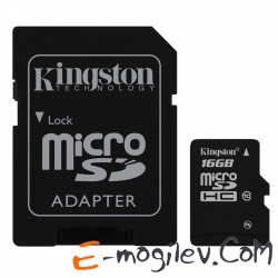 Micro SDHC Kingston SDС10/16GB 16GB Class 10 Card