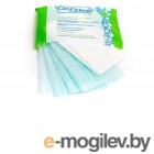 Мочалки. Пенообразующая губка для тела Clean Ideas МВ62 (4 губки + 1 влаговпитывающее полотенце)