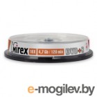 DVD-R [ 10 шт. туба ] Mirex 16x /4,7Gb/ (UL130003A1L) #202400