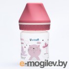 Бутылочка для кормления Canpol Exotic animals с широким горлышком 0+ / 35/220 (120мл, розовый)