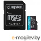 Карты памяти 128Gb - Kingston Canvas Go! Micro Secure Digital HC Class10 UHS-I Canvas Select + SD Adapter SDCG3/128GB с переходником под SD (Оригинальная!)