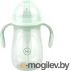 Бутылочка для кормления Happy Baby Антиколиковая с силиконовой соской / 10020 (300мл, оливковый)
