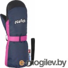 Варежки лыжные Reusch Happy Mitten / 4985520 4466 (р-р 3, Dress Blue/Pink Glo)