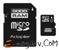 Карта памяти Goodram microSDHC (Class 4) 4 Gb (SDU4GHCAGRR10)