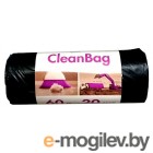 Пакеты мусорные Концепция быта CleanBag 60л 17мкм чёрный в рулоне (упак.:20шт) (395512)