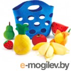 Набор игрушечных продуктов Hape Корзина с фруктами / E3169-HP