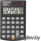 Калькулятор Rebell RE-SHC208 BX (8р, черный)