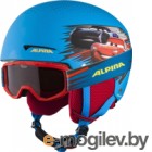 Шлем горнолыжный Alpina Sports 2020-21 Zupo Disney Set / A9231-80 (р-р 48-52, Cars)