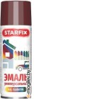 Краска-эмаль аэроз. универсальная темно-красный STARFIX 520мл (3005) (Винно-красный, глянцевая)