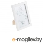 Рамка для фотографий деревянная со стеклом, 10х15 см, белая, PERFECTO LINEA